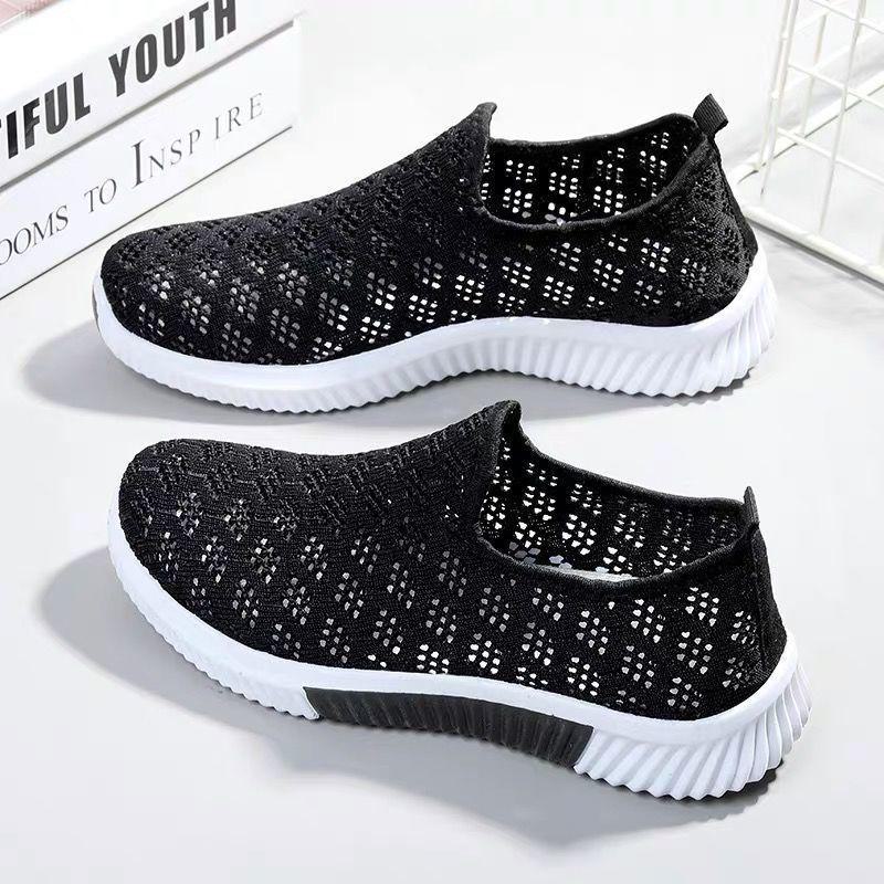 Korean Casual Spring/Summer Breathable Cloth Shoes - Fashionable Women's Sports and Single Shoes, Ideal for Cross-Border Orders.