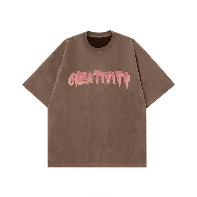 

Новая высококачественная модная брендовая футболка с коротким рукавом и принтом в виде букв, мужская облегающая футболка с круглым вырезом и тонким темпераментом, модная футболка с коротким рукавом 3XL