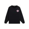 Li-Ning Sports Trend Series Back Print Logo Embroidery Pullover Sweatshirt Unisex Tops Black AWDSF47-1