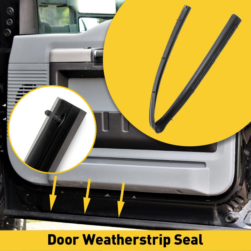 Front & Rear Door Weatherstrip Seal Lower Left or Right For Ford Excursion F250 F350 Super Duty Truck F450 F550 F650 F750 Truck