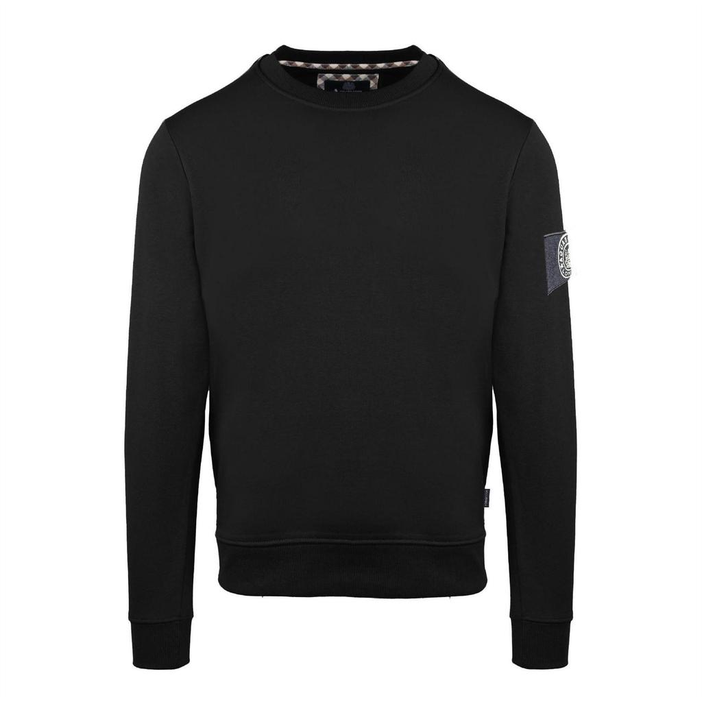 Aquascutum Mens Round Neck Relaxed Fit Sweatshirt