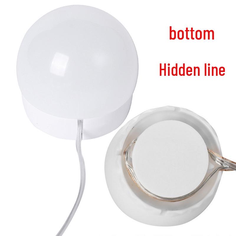 Touch-Control Stepless Dimming LED Vanity Lights with 10 Bulbs for Makeup, Cable Management, and Color Adjustment