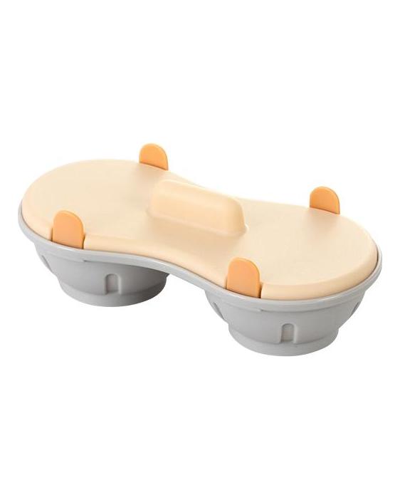 Microwave Double Egg Poacher Maker With Lid Detachable Drain Basket Heat Resistant Food Grade PP Poached Egg Cooker Steamer Kitchen Gadget