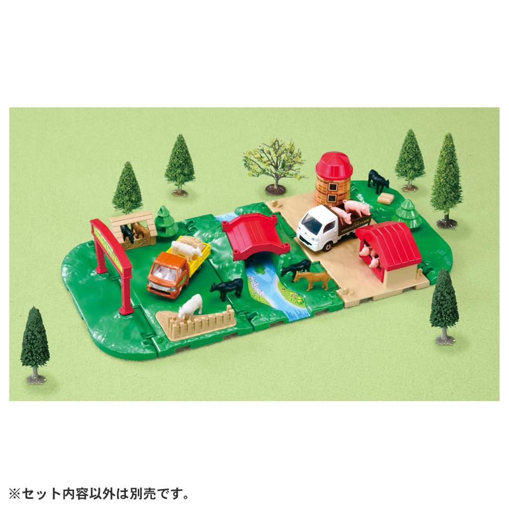 TAKARA TOMY Tomica Tomica Town Lively Farm Set Miniature Car Toy for Ages 3 and Up &