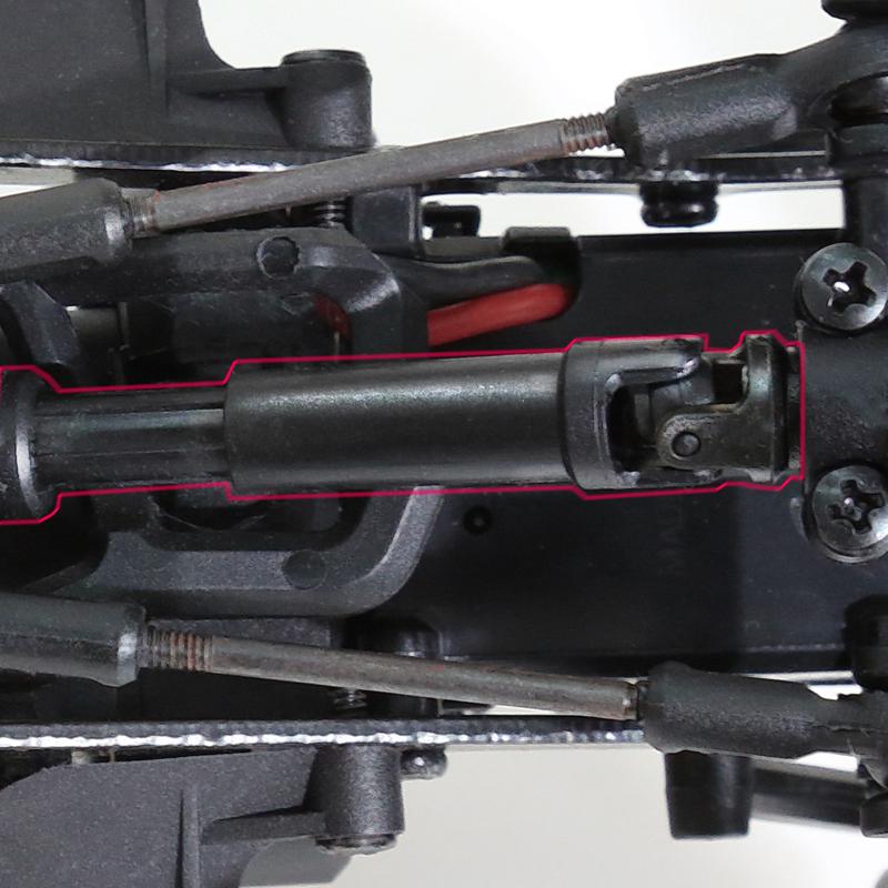 RC Center Drive Shafts Steel Driveshafts for SCX24 Upgrades AXI00001 C10 AXI00002 JLU AXI00006 1/24 Scale RC Crawler Car