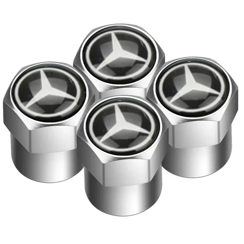 

C200 E200 For Mercedes Benz 4pcs Auto Emblem Cap Case For Mercedes Benz B/C/E/S Class A Class C200L GLC GLK New CLA GLA for Mercedes benz