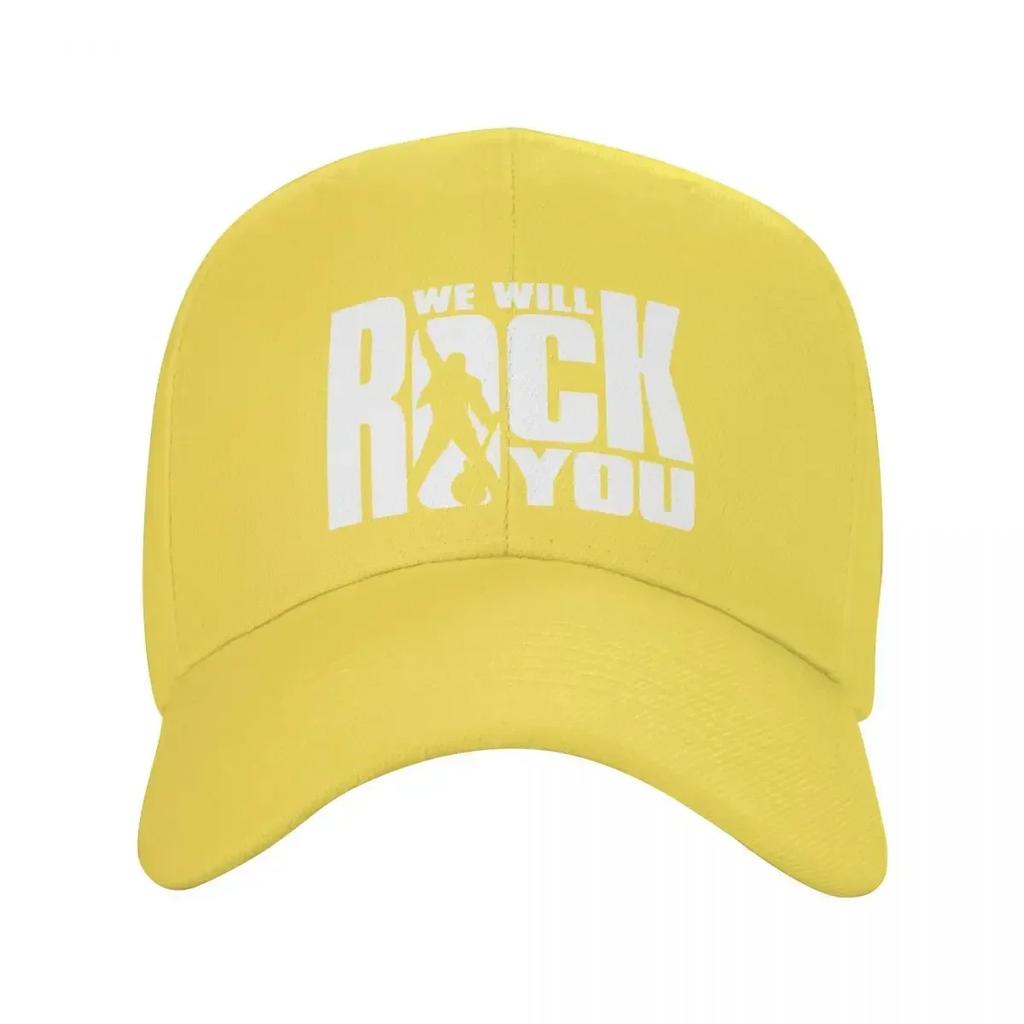 Fashion We Will Rock You Baseball Cap Unisex WomenAdjustable Queen Rock Band Dad Hat Outdoor Snapback Hats Trucker Caps