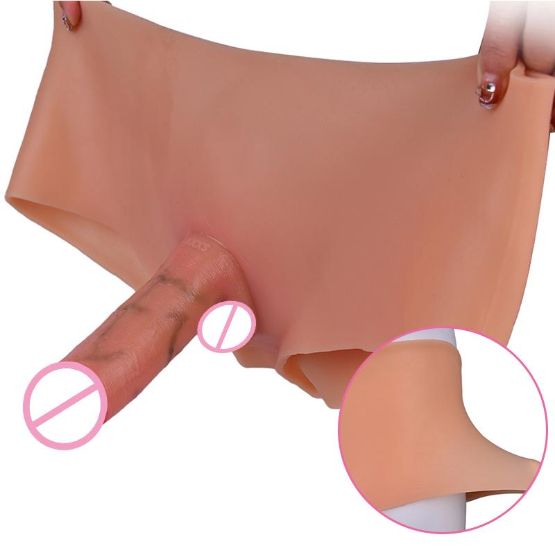 Realistic Solid Dildo Strap On Panties Dildo for Lesbian Male Wearable Silicone Penis Sex Toys for Couples Gay Masturbator