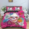 Hot Style Soft Bedding Set 3d Digital Skull Printing Duvet Cover Set with Zipper Single Twin Double Full Queen King