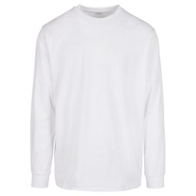 Build Your Brand Unisex Adult Organic Ribbed Cuff Long-Sleeved Sweatshirt