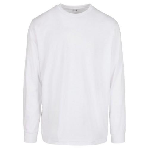 Build Your Brand Unisex Adult Organic Ribbed Cuff Long-Sleeved Sweatshirt