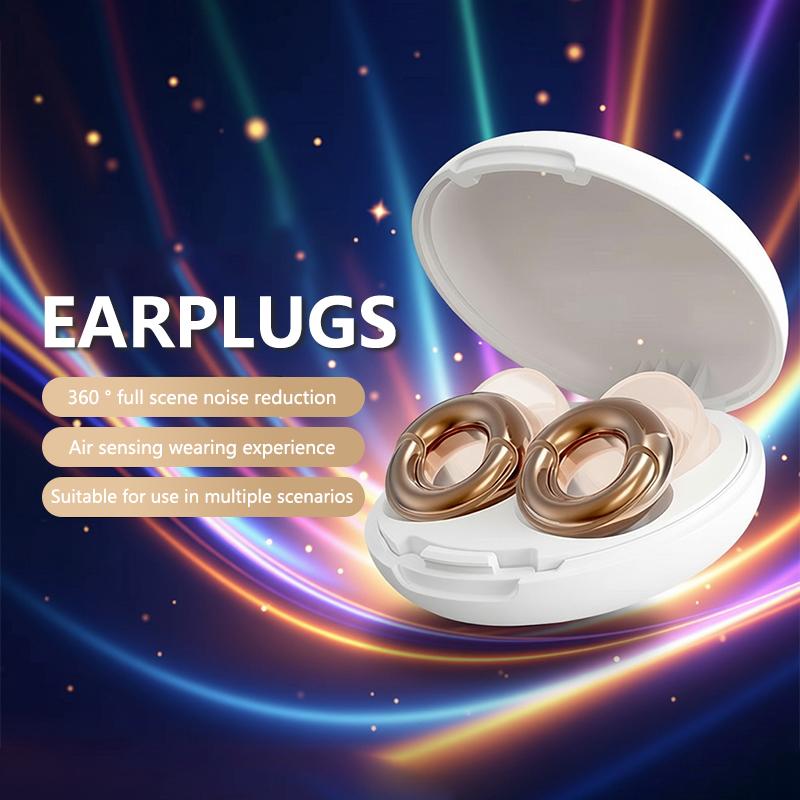Silicone Ring-Shaped Electroplated Noise-Canceling Earplugs Sound-Isolating And Sound-Reducing Sleep Earplugs For Sleep