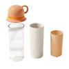 Toothbrush Cup 4 In1 Multifunctional Sturdy Lightweight Stylish Mouthwash Cup for Travel Business Trip