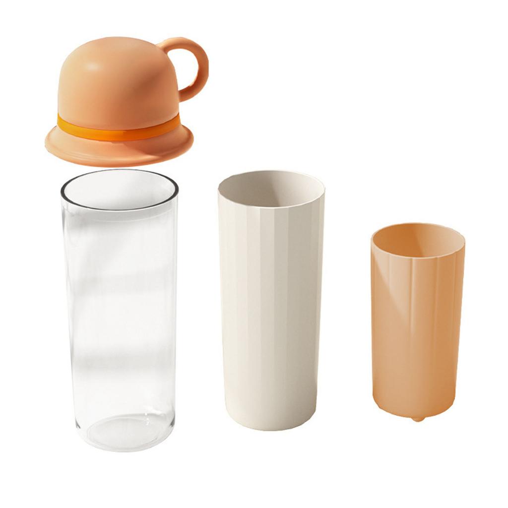 Toothbrush Cup 4 In1 Multifunctional Sturdy Lightweight Stylish Mouthwash Cup for Travel Business Trip
