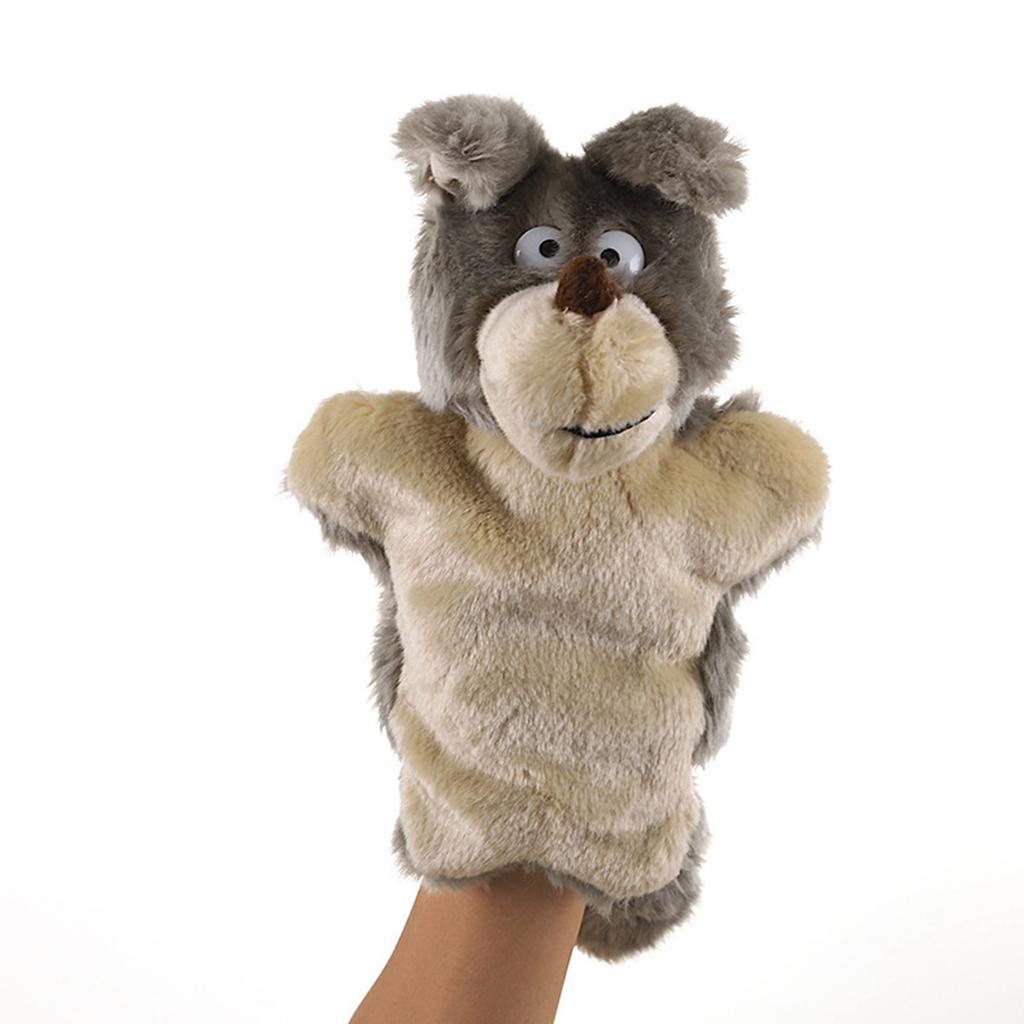 Cute Plush Hand Puppet Pretend Playing Doll Soft Animal Puppet Parent Child Interaction Toy Christmas Gift