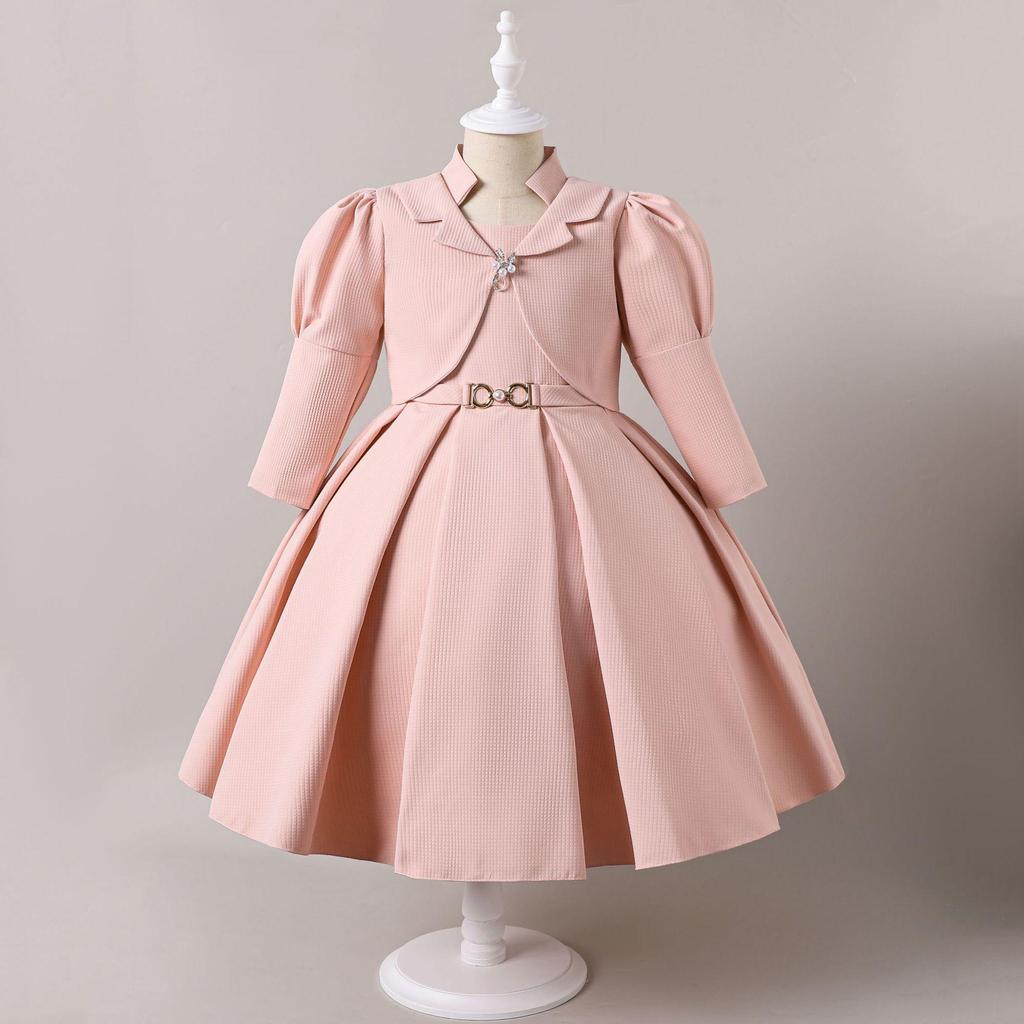 Children's All-Season Wedding Princess Dress Set - Two-Piece Formal Wear