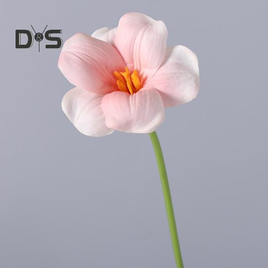 Ramo de Tulipanes Simulados Tacto Realista Pétalos de PU Vitalidad Desvanecida Tallos Flexibles Sin Mantenimiento Tulipanes Falsos Decoración para el Hogar