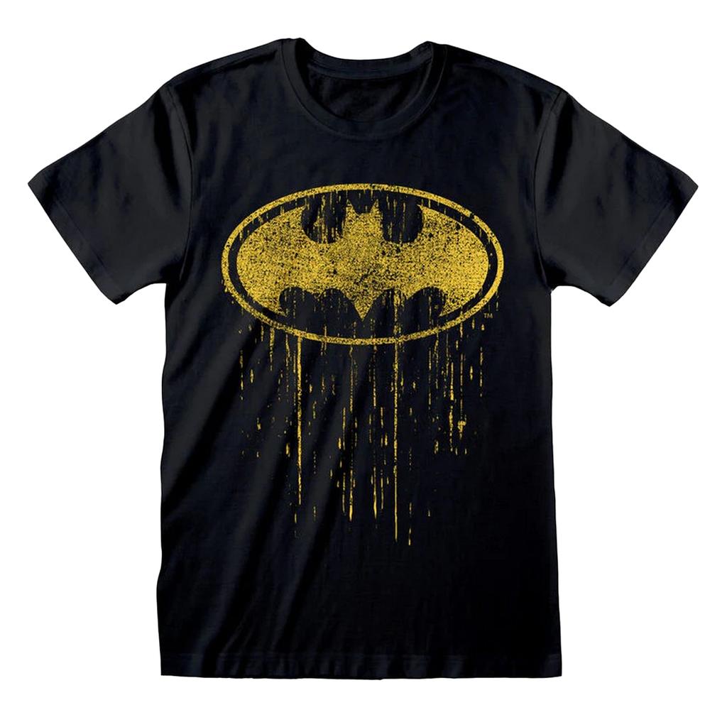 Batman Unisex Adult Dripping Logo T-Shirt