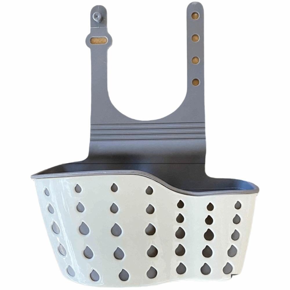 Hanging Storage Drain Basket Silicone Organizer Kitchen Sink Holder Adjustable Kitchen Accessories Faucet Holder Rack Household