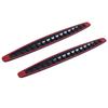 2X Black Carbon Fiber Texture Anti-Rub Protector Car Suv Bumper Edge Guard Strip