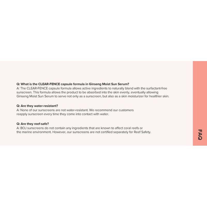 Beauty of Joseon Ginseng Feuchtes Sonnenserum