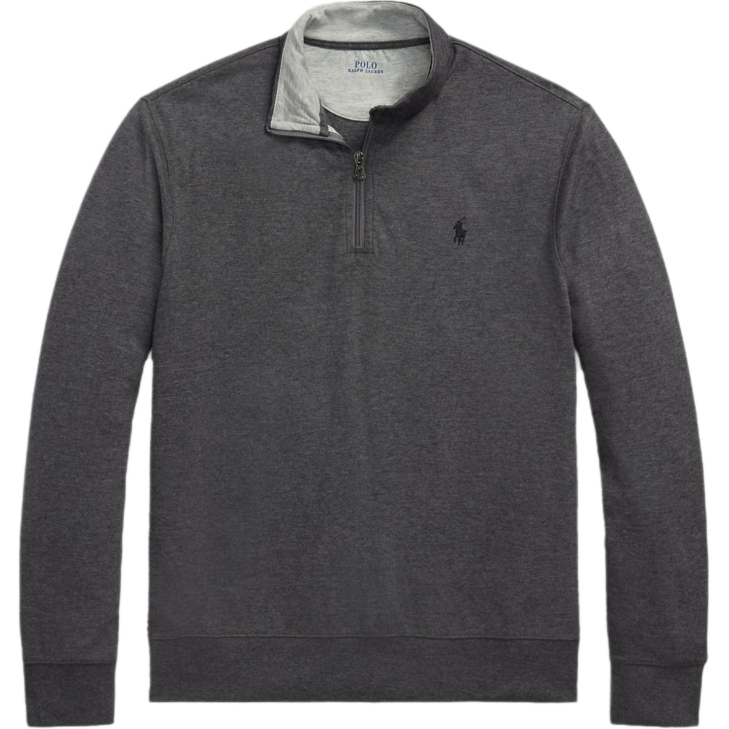 

Polo Ralph Lauren Однотонный трикотажный пуловер на молнии до середины груди, с длинными рукавами, мужская толстовка, серый 710812963-052 L