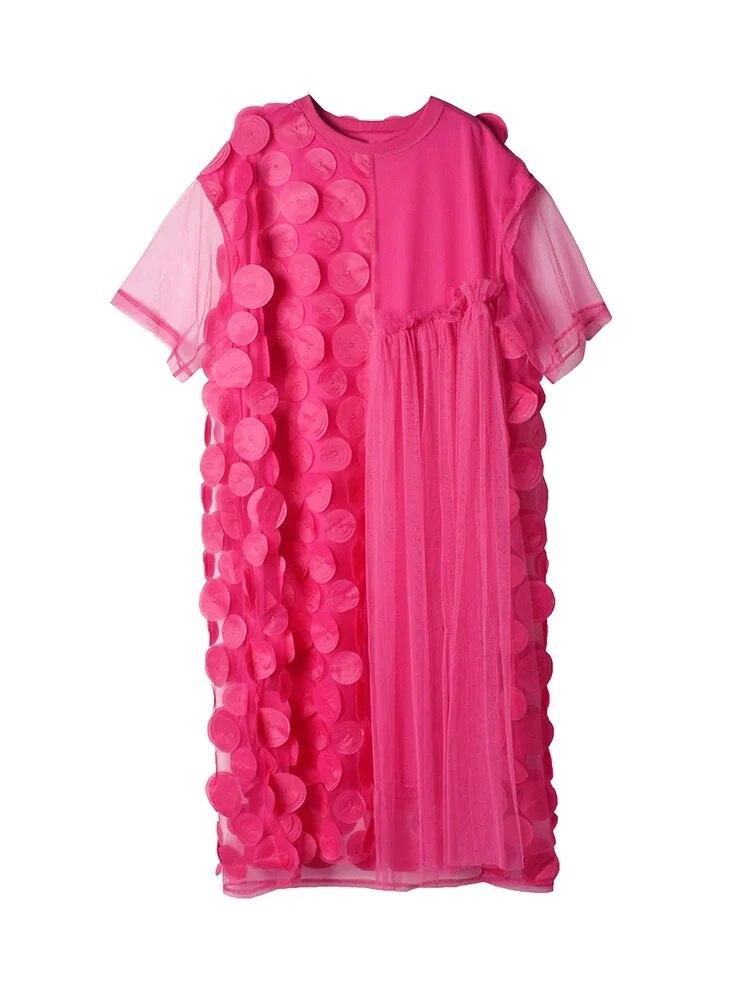 

XITAO марлевое свободное платье нестандартной формы WLD16493 One Size чёрный