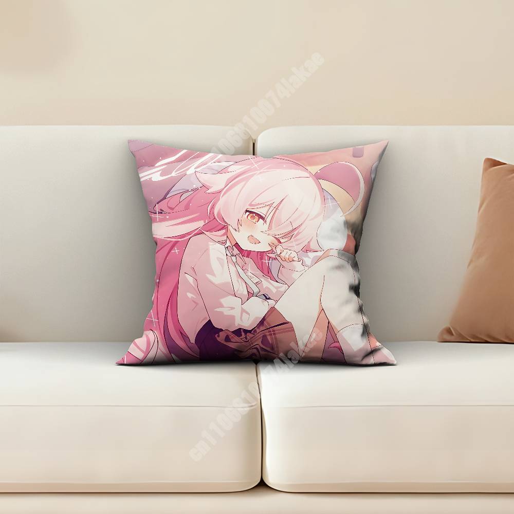 Blue Archive Takanashi Hoshino Pillow Cover Cushion Case Sofa Couch Home Gaming Room Decoration