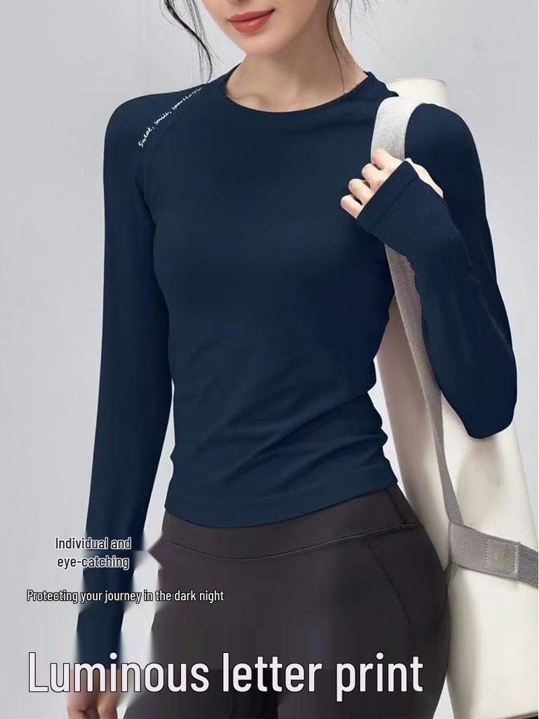 2025 Women's Slimming Breathable Quick-Dry Long Sleeve Yoga Running Top