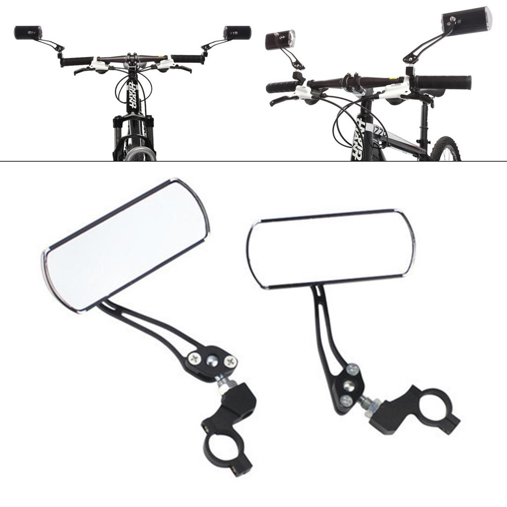 Handlebar Bike Mirror Bicycles Cycling Rear View Mirrors 360 Degree Adjustable Rotatable Handlebar Mounted Bike Mirror