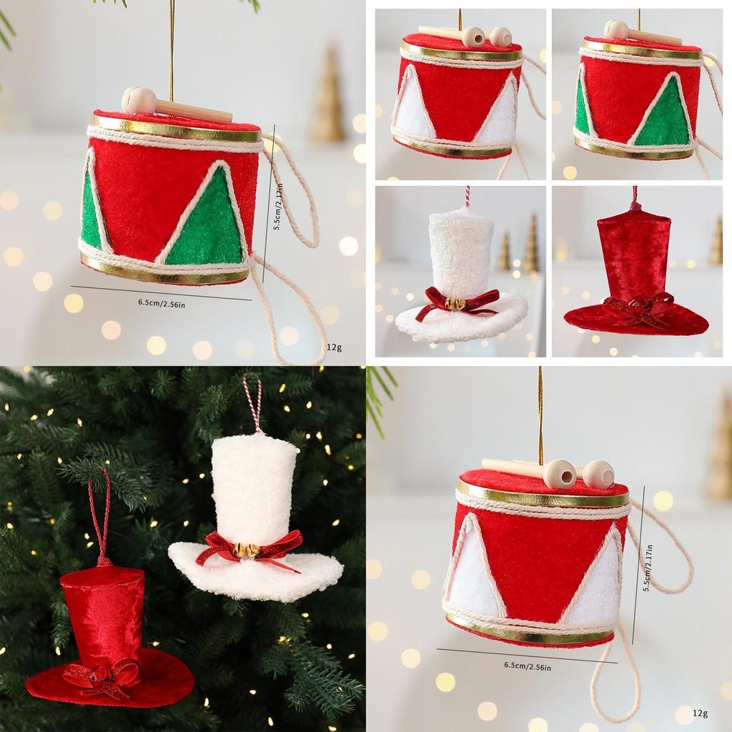 Christmas Tree Ornament With Drum And Hat Decor For Holiday Festivities