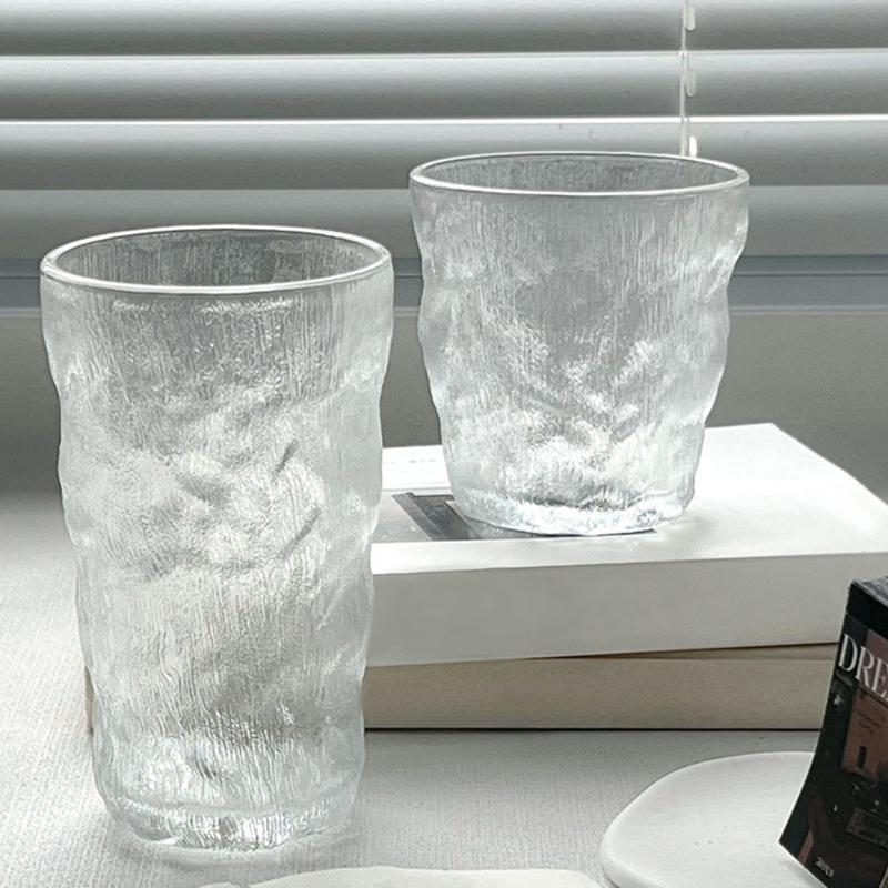280ml/330ml Juice Tea Beverage Mugs Simple Whiskey Cocktail Glasses Iced Coffee Lemon Water Mugs Glacier Cup Creative Wine Glass