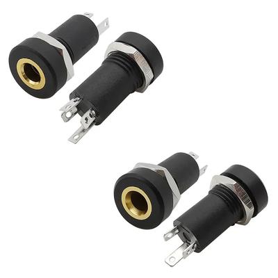 3.5 Mm 3/4 Pin 3.5mm Audio Jack Socket Gold Plated PJ392A Connector With Nut 3/4 Pole Stereo Audio Socket