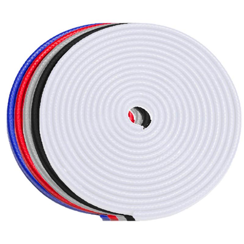 Car Door Protector Edge Anti-scratch Strip 5M Rubber Stainless Steel Stainless Steel Auto Door Sealing Strip Door Bumper Trim
