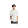 Sports Lifestyle Series Casual Simple Round Neck Short Sleeve Breathable T-Shirt Unisex T-Shirt Linen-Green JZ3264