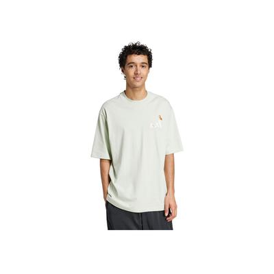 Sports Lifestyle Series Casual Simple Round Neck Short Sleeve Breathable T-Shirt Unisex T-Shirt Linen-Green JZ3264