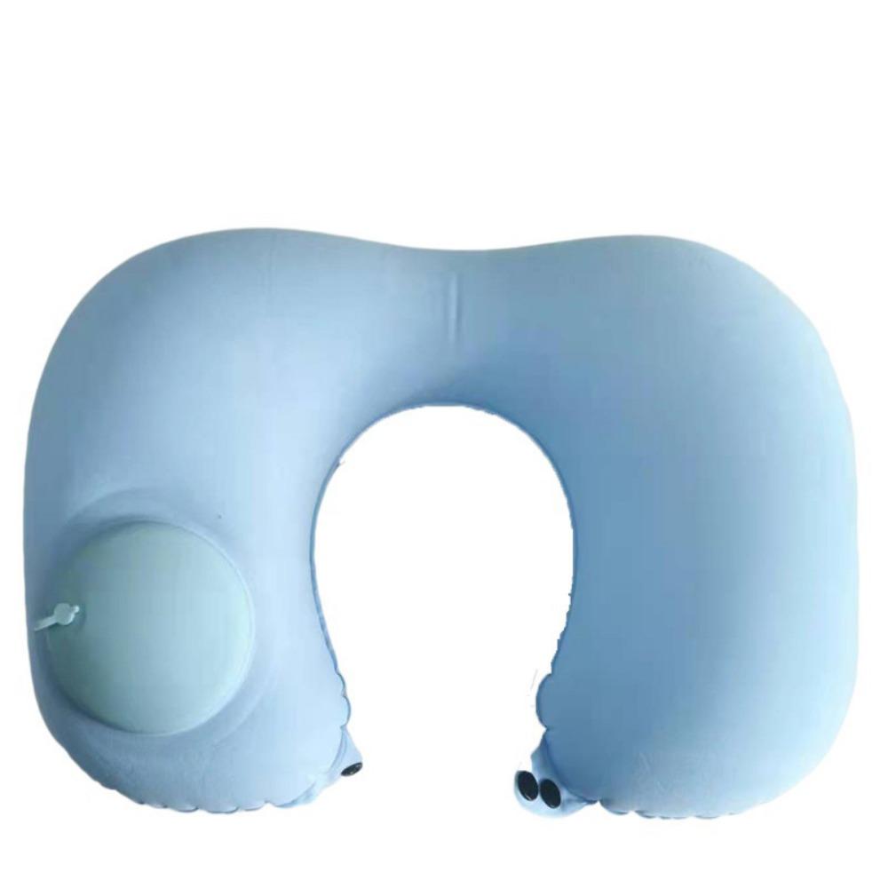 

Light Automatic Inflatable U-Shape Travel Pillows Neck Pillow Cervical Vertebr Pillow синий/небо