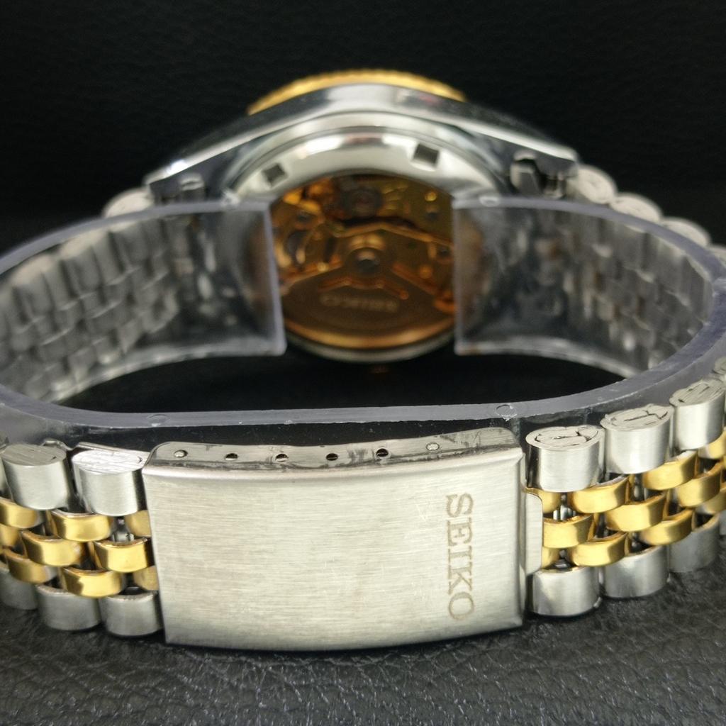 JAPAN VINTAGE REFURBISHED SEIKO 5 AUTOMATIC MENS GOLDEN DIAL WATCH a443187-1