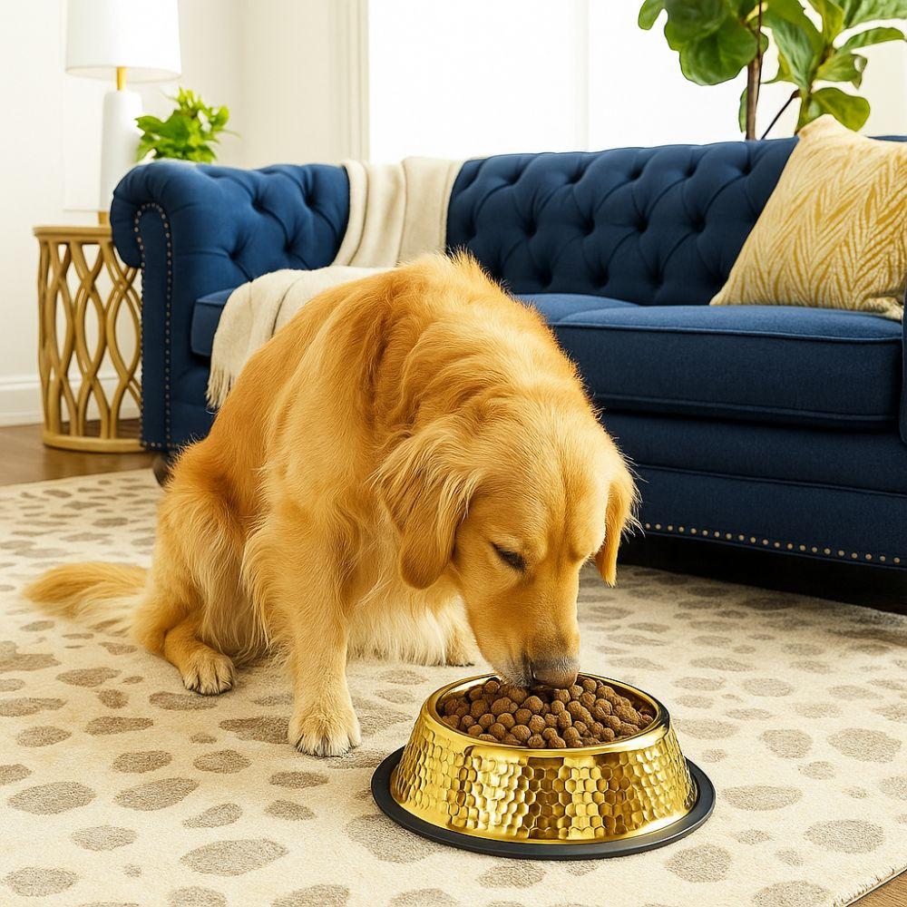 Large Capacity Pet Feeding Bowl Stainless Steel Cat Food Dish Dog Water Food Bowl  for Feeding