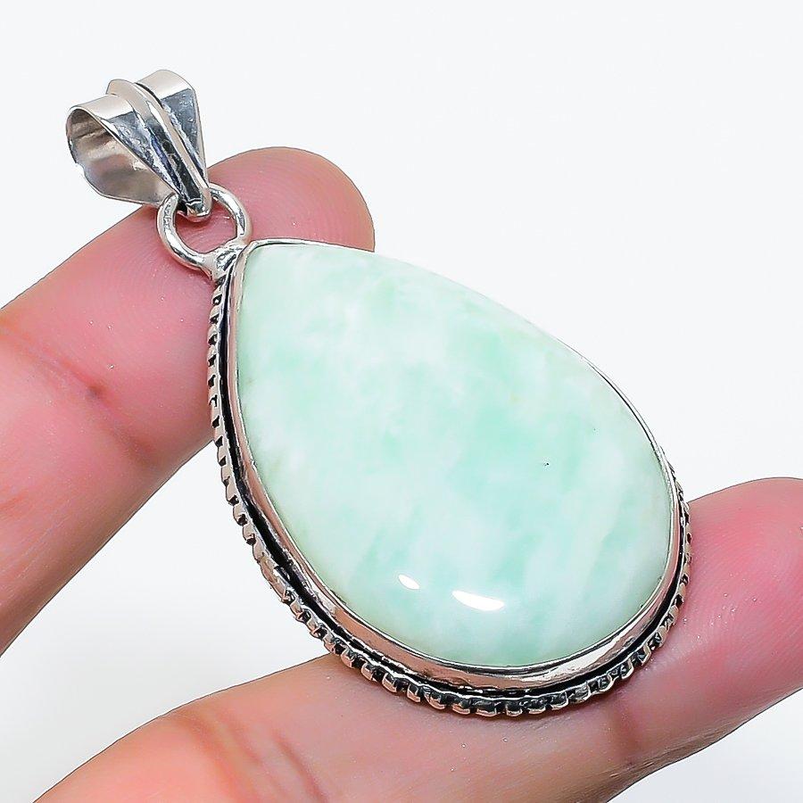 Natural Hememorphite Gemstone Handmade 925 Sterling Silver Pendant 2.17 AP-15799