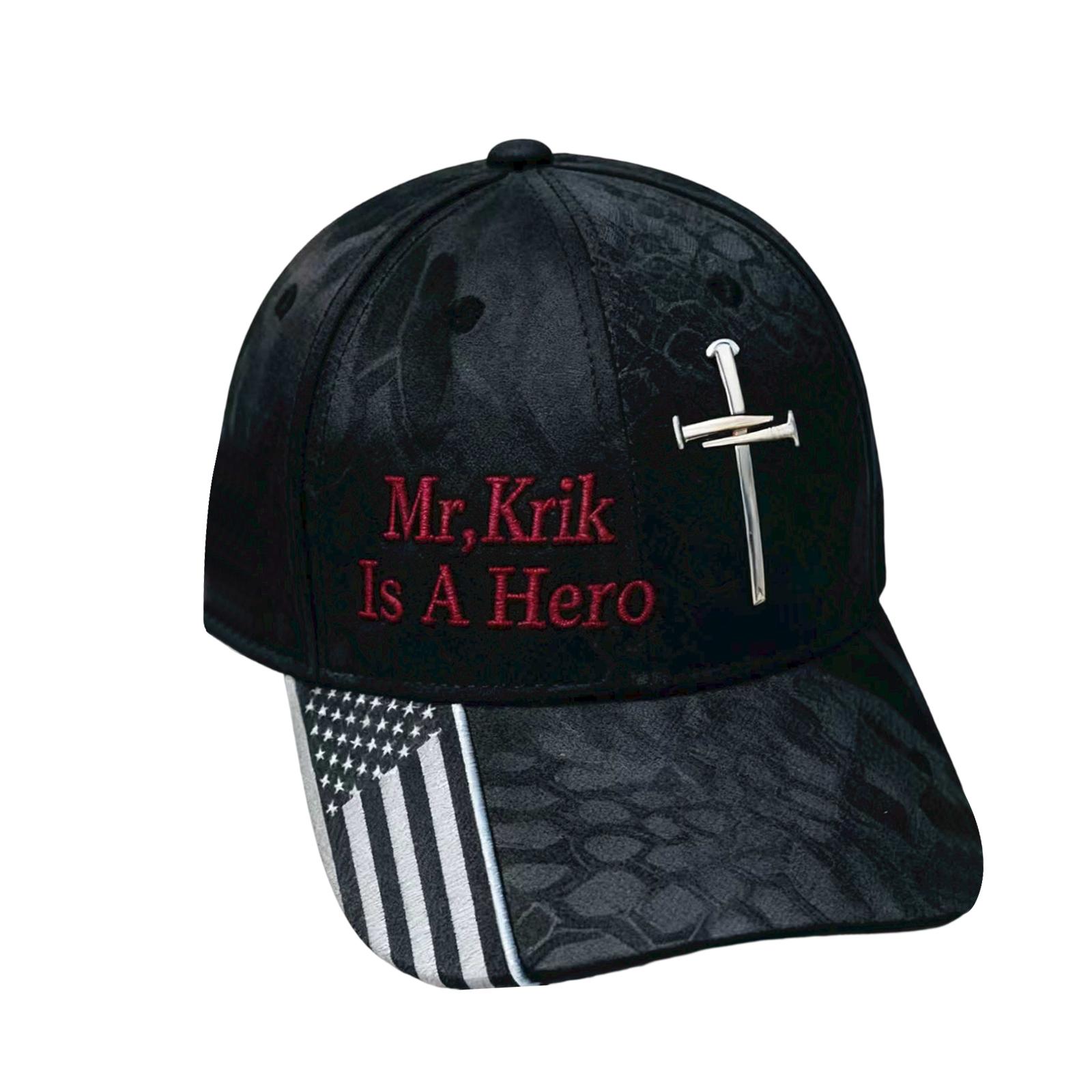 

An American Red Embroidered Baseball Cap One Size чорний
