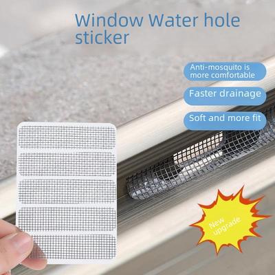 Selbstklebende Mückenpflaster für Tür- und Fenstergitter, zum Abdecken von Löchern und Verhindern des Wasserablaufs. Halten Sie Ihr Zuhause frei von Ungeziefer!
