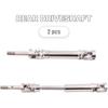 4PCS Front and Rear CVD Drive Shafts U-Joint Stainless Steel RC Driveshaft for 1/10 Traxxas Slash/Stampede/Hoss/Rustler VXL 4X4 4WD RC Car Upgrade