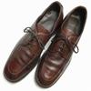60s-70s Vintage Leather U-Tip Business Shoes Size 9D 26.5-27.0 Brown USA Made(USED)