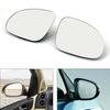 Door Wing Mirror White Glass Heated Pair For VW Golf Jetta Passat GTI MK5 B6 R32