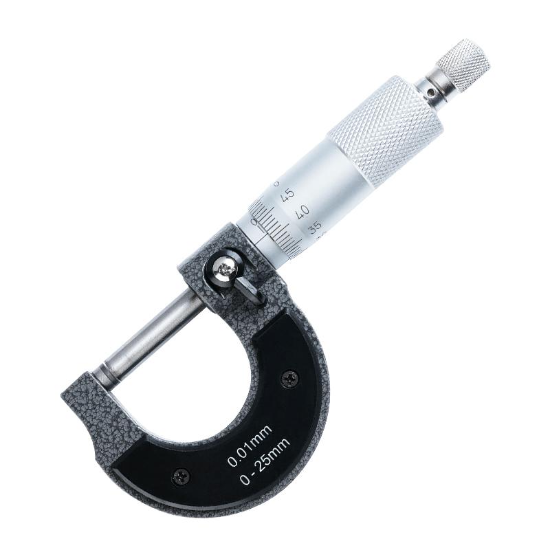 Precise Gauge Micrometer 0-25mm 0.01mm Outside Metric Caliper Measurement Micrometer Tool Mechanical Micrometer