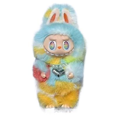 Nieuwe V5.0 Labubu 5e Generatie Blind Box Pluche Speelgoed Sleutelhanger Tas Accessoires Auto Airconditioner Decoratie Trendy Figuur Cadeau Meisjes' Verzamelaarsobject