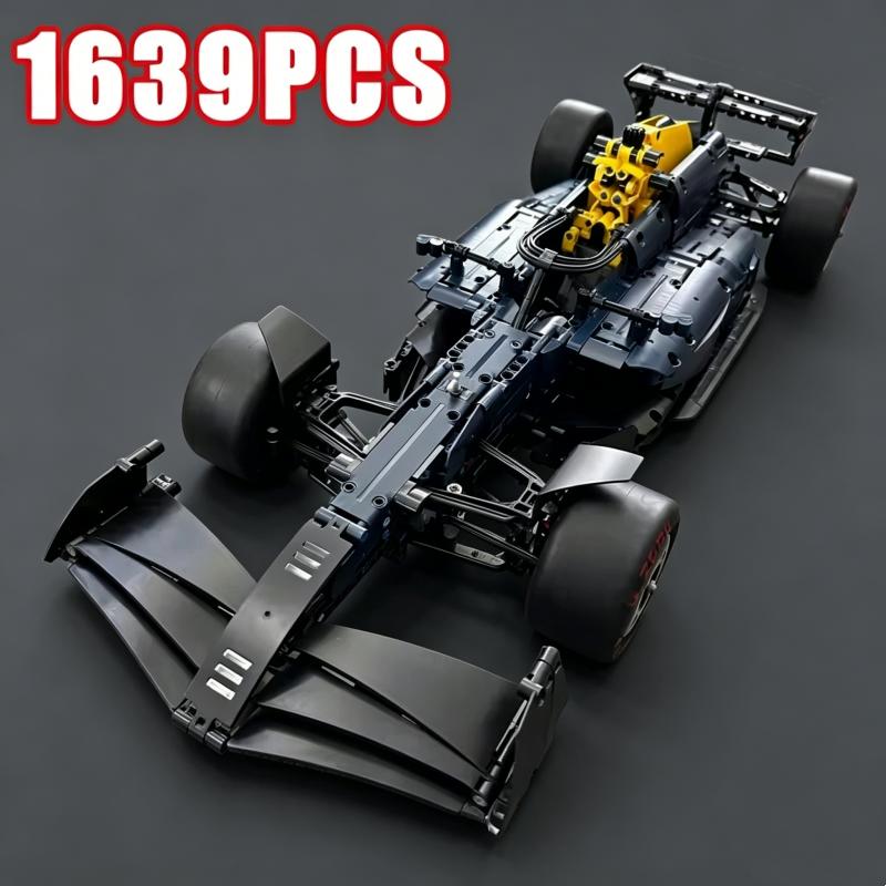 Blue Racing Car Sport Super Car Model Holiday Party Gifts 1639Pcs Boys And Girls Assemble Brick Building Block Christmas Toys