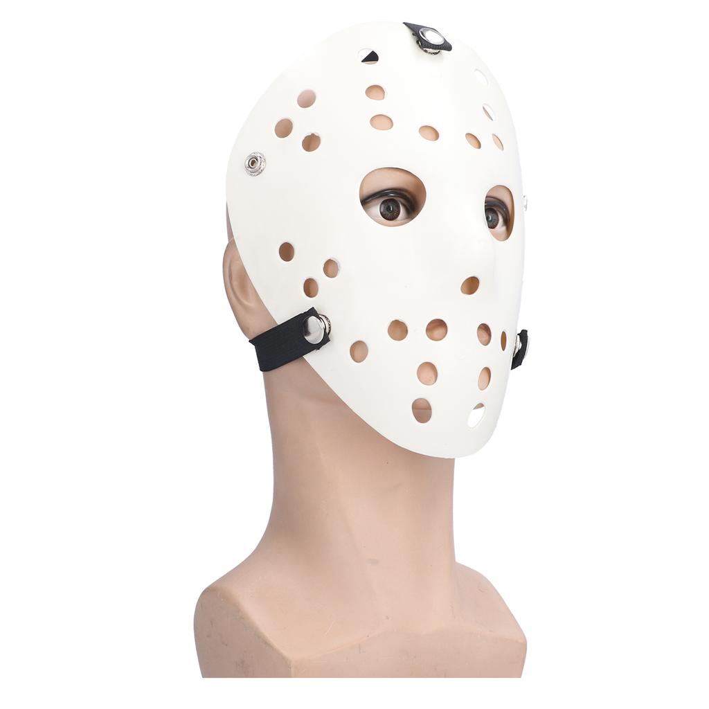 Weiße Hockeymaske Schreckliche Gruselige Halloween-Maske Partykostüm Cosplay-Requisite für Erwachsene Kinder