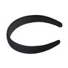 Black Grace Padded Velvet Hair Band Like Headband Solid Hair Band For Women And Girls